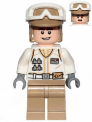 LEGO® Minifigurák Hoth lázadó katona - mosollyal, fehér egyenruha, sötét cserszín lábakkal sw1016 (sw1016)