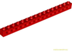 LEGO® Alkatrészek (Pick a Brick) Piros 1X16 Hosszú Elem Oldalán 15 Lyukkal 370321 (370321)