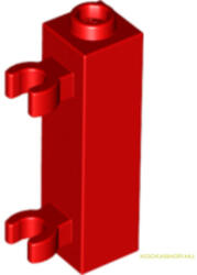LEGO® Alkatrészek (Pick a Brick) Piros 1X1X3 Elem +2 Vízszintes Tartó 4563682 (4563682)