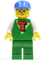 LEGO® Minifigurák Time Cruisers - Timmy Zöld Lábbal és Kék Sapkával - Használt tim005 (tim005)