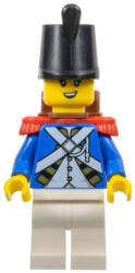 LEGO® Minifigurák Birodalmi katona IV - női, fekete Shako sapka, piros epaulettek, hátizsák pi192 (pi192)