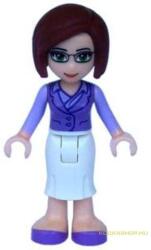 LEGO® Minifigurák Friends Ms. Stevens minifigura, fehér szoknya lila felső FRND044 (FRND044)
