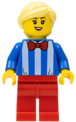 LEGO® Minifigurák Ice Cream Vendor - Female, Red Legs, Bright Light Yellow Hair cty1139 (cty1139)
