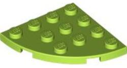 LEGO® Alkatrészek (Pick a Brick) Lime 4X4 1/4 Kör 4504705 (4504705)