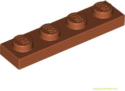 LEGO® Alkatrészek (Pick a Brick) Sötétnarancs 1x4 Lapos Elem 6074892 (6074892)