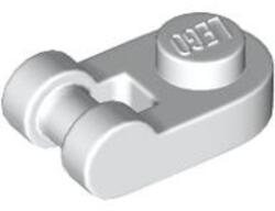 LEGO® Alkatrészek (Pick a Brick) Fehér 1x1 Módosított Lapos Elem Csatlakozóval 6174937 (6174937)