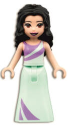 LEGO® Minifigurák Friends Emma - Lavender and Light Aqua Dress frnd453 (frnd453)