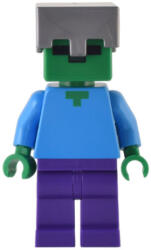 LEGO® Minifigurák Zombie - Dark Purple Legs, Flat Silver Helmet min131 (min131)