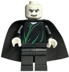 LEGO® Minifigurák Voldemort Nagyúr - Fehér fej, Fekete köpeny, Zöld vonalak dim037 (dim037)