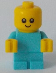 LEGO® Minifigurák Baby - Medium Azure Body with Yellow Hands cty0894 (cty0894)
