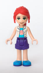 LEGO® Minifigurák Friends Mia - Dark Purple Shorts, White Top with Paw Print Undershirt frnd435 (frnd435)