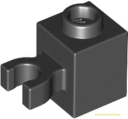 LEGO® Alkatrészek (Pick a Brick) Fekete 1x1 Módosított Kocka Elem Csatlakozóval 4533771 (4533771)