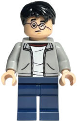 LEGO® Minifigurák Harry Potter - Light Bluish Gray Jacket, Broken Glasses hp384 (hp384)