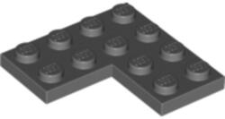 LEGO® Alkatrészek (Pick a Brick) Sötét Kékesszürke 2X4X4 Lapos Sarok Elem 4539429 (4539429)