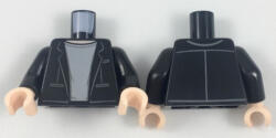 LEGO® Alkatrészek (Pick a Brick) Fekete dzsekis felsőtest 6196904 (6196904)