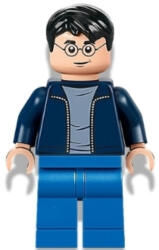 LEGO® Minifigurák Harry Potter - Nyitott sötétkék pulóver, Kék nadrág hp338 (hp338)