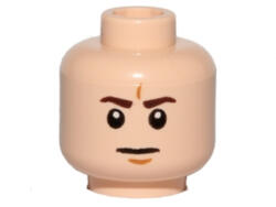 LEGO® Alkatrészek (Pick a Brick) Világosnugát Minifigura Fej Fehér Pupillákkal 6118815 (6118815)