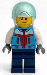 LEGO® Minifigurák Stunt Plane Pilot - Dark Azure Jacket, Dark Blue Legs, White Helmet cty1397 (cty1397)