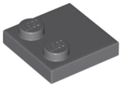 LEGO® Alkatrészek (Pick a Brick) Sötét Kékesszürke 2x2 Lapos Elem 2 Gombbal 6309059 (6309059)