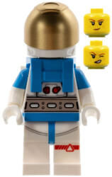 LEGO® Minifigurák Lunar Research Astronaut - Female, White and Dark Azure Suit, White Helmet, Metallic Gold Visor, Fre cty1408 (cty1408)