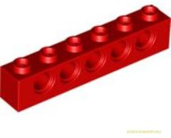 LEGO® Alkatrészek (Pick a Brick) Piros 1X6 Elem Oldalán 5 Lyukkal 389421 (389421)