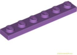 LEGO® Alkatrészek (Pick a Brick) Közepes levendula 1X6 Lapos Elem 4649745 (4649745)