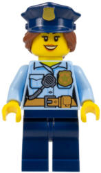 LEGO® Minifigurák Police - City, női bandita minifigura piros baseball sapkával és piros dzsekivel cty1147 (cty1147)