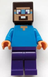 LEGO® Minifigurák Steve - sötétlila lábakkal, ijedt arccal min160 (min160)