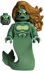 LEGO® Minifigurák Merperson - Sand Green Body, Medium Nougat Wavy Hair hp417 (hp417)