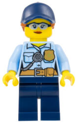 LEGO® Minifigurák Police - City Officer, rendőrnő kék baseball sapkával, szemüveges arccal cty1525 (cty1525)