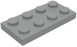 LEGO® Alkatrészek (Pick a Brick) Világosszürke 2x4 Lap 302002 (302002)