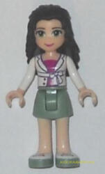 LEGO® Minifigurák Emma fehér felsőben, homokzöld szoknyában frnd067 (frnd067)