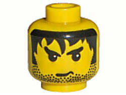 LEGO® Alkatrészek (Pick a Brick) Sárga minifigura fej, borostás 4187301 (4187301)