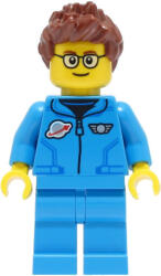 LEGO® Minifigurák Lunar Research Astronaut - Male, Dark Azure Jumpsuit, Reddish Brown Spiked Hair, Glasses cty1427 (cty1427)
