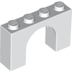 LEGO® Alkatrészek (Pick a Brick) Fehér 1X4X2 Boltív 6031098 (6031098)