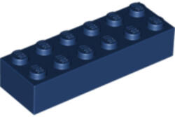 LEGO® Alkatrészek (Pick a Brick) Sötétkék 1X2X6 Elem 6100239 (6100239)