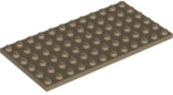 LEGO® Alkatrészek (Pick a Brick) Sötétbézs 6x12 Lapos Elem 4266897 (4266897)