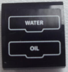 LEGO® Alkatrészek (Pick a Brick) Fekete ívelt módosított csempe water és oil matricával 15068pb007 (15068pb007)