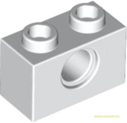 LEGO® Alkatrészek (Pick a Brick) Fehér Technic 1X2 Elem, Lyukkal 370001 (370001)