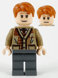 LEGO® Minifigurák Arthur Weasley - Sötétbarna pulóver, Sötét kékesszürke nadrág hp211 (hp211)