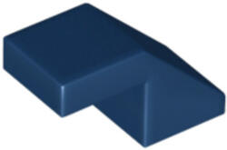 LEGO® Alkatrészek (Pick a Brick) Sötétkék 1x2 Tető Elem Bütyök Nélkül 6166857 (6166857)