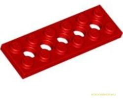 LEGO® Alkatrészek (Pick a Brick) Piros 2x6 Lapos Elem Középen Lyukakkal 3200121 (3200121)