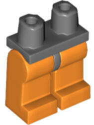 LEGO® Alkatrészek (Pick a Brick) Sötét Kékesszürke Alsó Rész Narancssárga Lábakkal 4214921 (4214921)