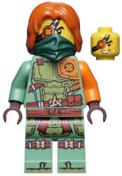 LEGO® Minifigurák Ronin - Legacy, Dark Green Bandana njo0657 (njo0657)