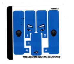 LEGO® Alkatrészek (Pick a Brick) 30343 Készlet Matricaíve 30343stk01 (30343stk01)