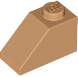 LEGO® Alkatrészek (Pick a Brick) Közép nugát 1X2/45° Cserép 6058135 (6058135)