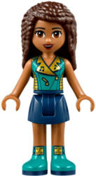 LEGO® Minifigurák Friends Andrea - Dark Blue Skirt, Dark Turquoise Top frnd242 (frnd242)