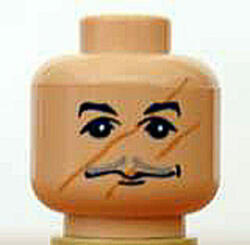 LEGO® Alkatrészek (Pick a Brick) Lupin professzor Minifigura Fej 3626bpb0209 (3626bpb0209)