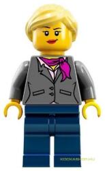 LEGO® Minifigurák Tudományoskutatónő Minifigura 009, magenta sál idea009 (idea009)