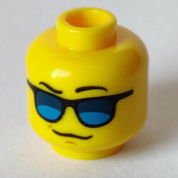 LEGO® Alkatrészek (Pick a Brick) Sárga Minifigura Fej - Mosolygó Napszemüveges Férfi 6192134 (6192134)
